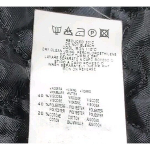 Krizia Jeans Jacket Women's Vintage Size 10 Gray Taupe Double Zip Pockets Moto - Picture 11 of 16